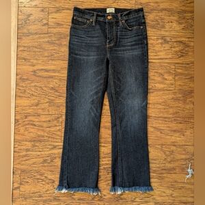 J. Crew Dark Indigo‎ Billie Demi Boot Crop Jeans